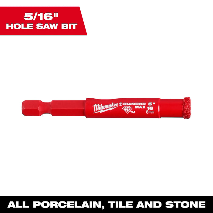 Milwaukee® 5/16" Diamond Max™ Hole Saw Bit