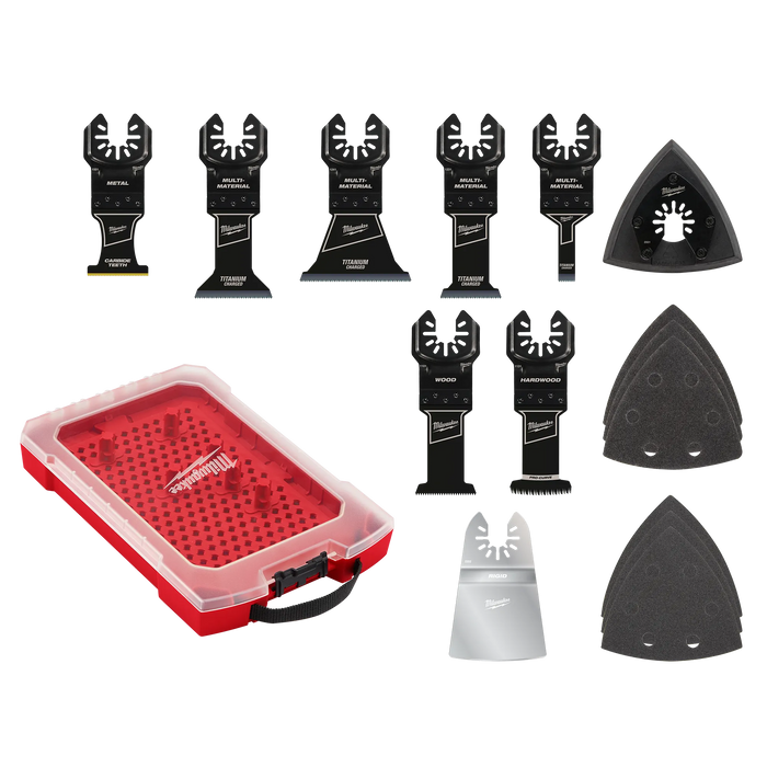 MILWAUKEE® OPEN-LOK™ Multi-Tool Blade Variety Kit with Modular Case 15PC