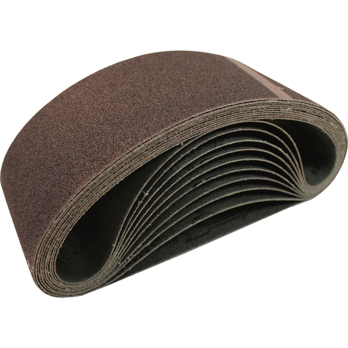 3" x 18" Abrasive Belt, 100 Grit, 10/pk