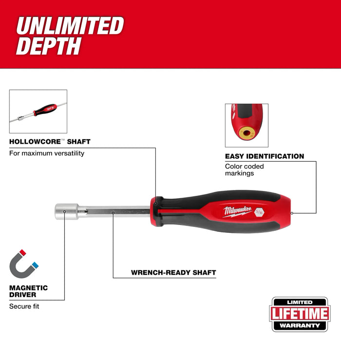 7pc SAE HollowCore™ Magnetic Nut Driver Set