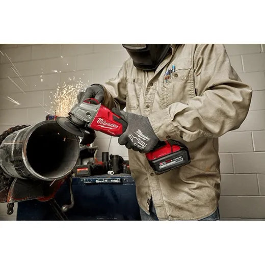 M18 FUEL™ 4-1/2" / 5" Braking Grinder w/ ONE-KEY™ Slide Switch, Lock-On