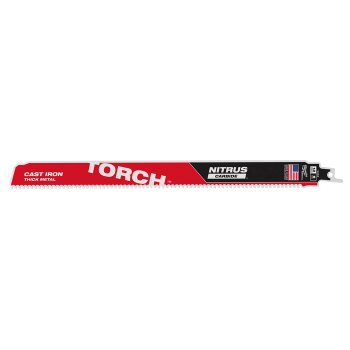 12" 8 TPI The TORCH™ with NITRUS Carbide™ SAWZALL® Blade 1PK