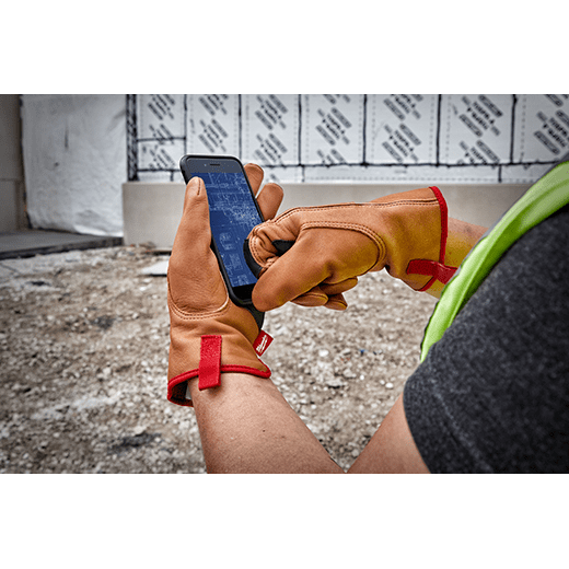 Goatskin Leather Gloves - L