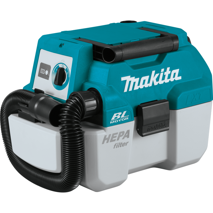 18V LXT® Lithium‑Ion Brushless Cordless 2 Gallon HEPA Filter Portable Wet/Dry Dust Extractor/Vacuum, Tool Only