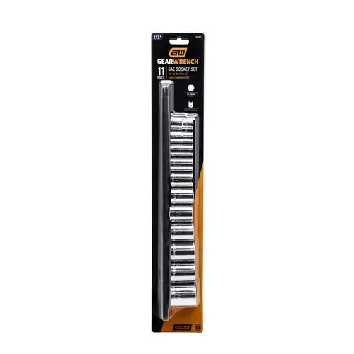 GearWrench 11 Piece 1/4" Drive 6 Point Standard SAE Socket Set