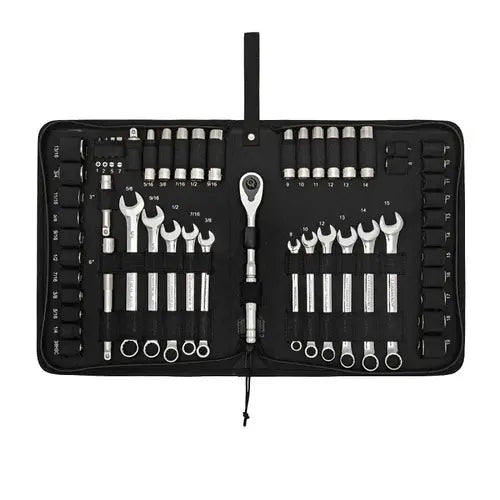 GearWrench 3/8 in. Drive 72-Tooth 6-Point SAE/MM Mechanics Hand Tool Set (54-Piece)