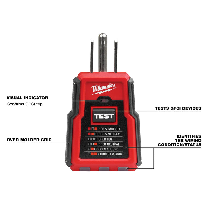 GFCI Receptacle Tester and Voltage Detector