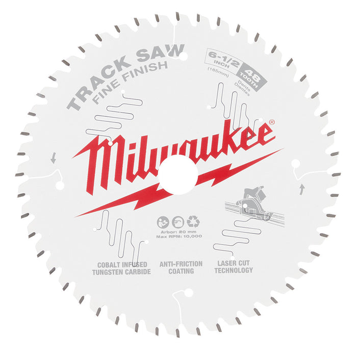 Milwaukee® 6-1/2" 48T Fine Finish Track Saw Blade