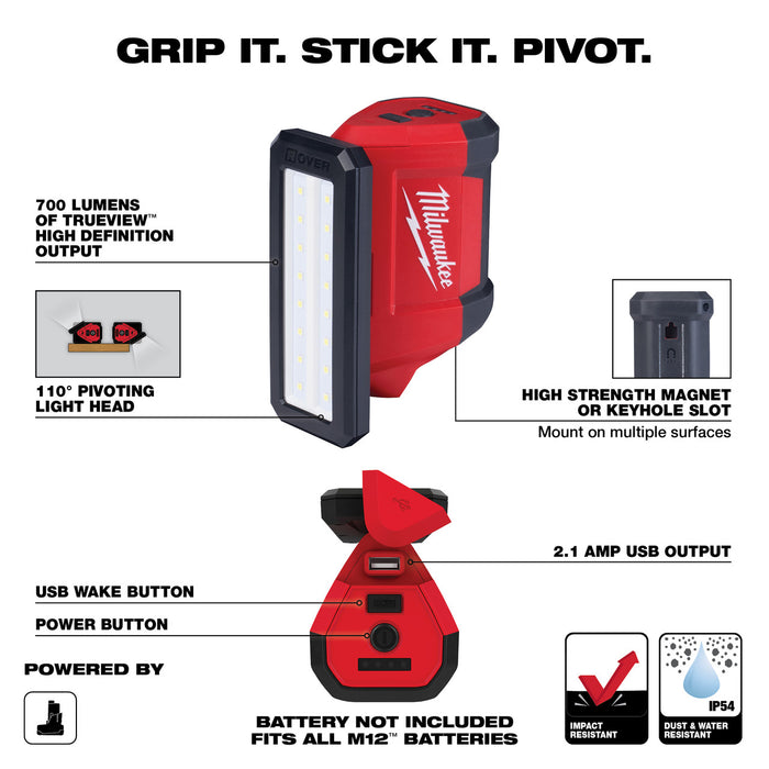 M12™ ROVER™ Service and Repair Flood Light w/ USB Charging