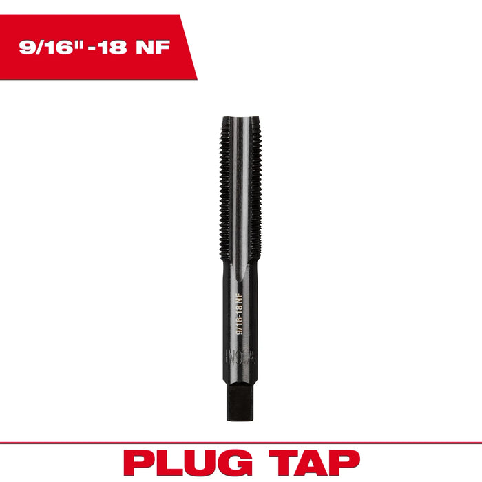 9/16"-18 NF Straight Flute Plug Tap