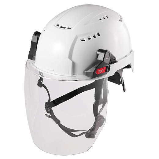 BOLT™ Full Face Shield - Clear Dual Coat Lens (Compatible with Milwaukee® Safety Helmet [No Brim])