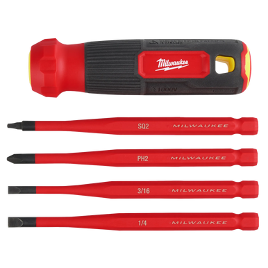 4-in-1 1000V Insulated Slim Tip Multi-Bit Screwdriver