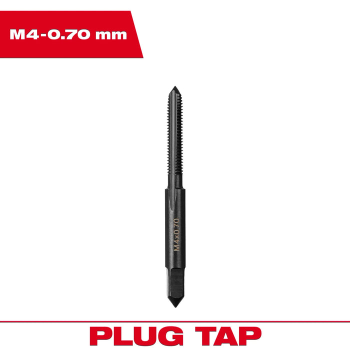 M4-0.70 mm Straight Flute Plug Tap