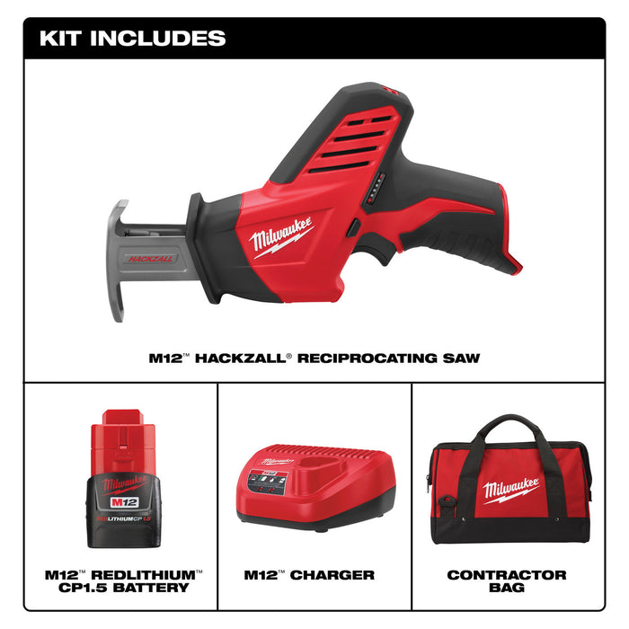 M12™ HACKZALL® Reciprocating Saw One Battery Kit