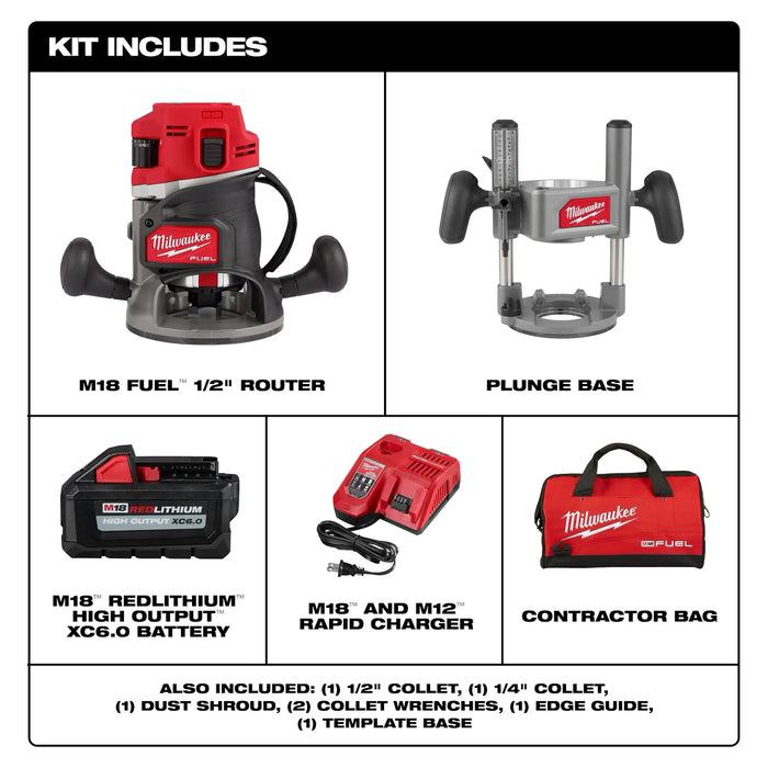 M18 FUEL™ 1/2" Router Kit