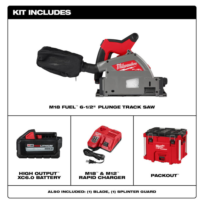 M18 FUEL™ 6-1/2" Plunge Track Saw Kit