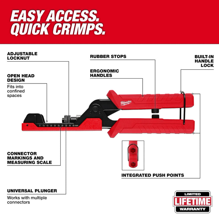 Extended Reach Compression Coax Crimper
