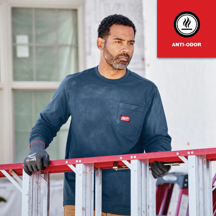 GRIDIRON™ Pocket T-Shirt | Short Sleeve, Gray, Medium