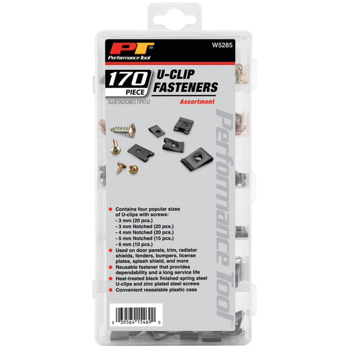 170 pc. U-Clip Fastener Assortment