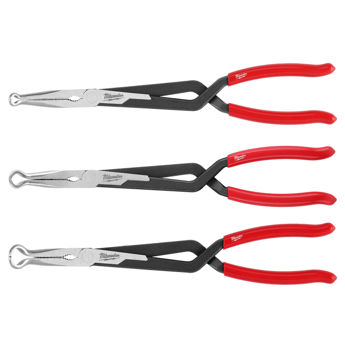 3PC Long Reach Hose Grip Pliers Set