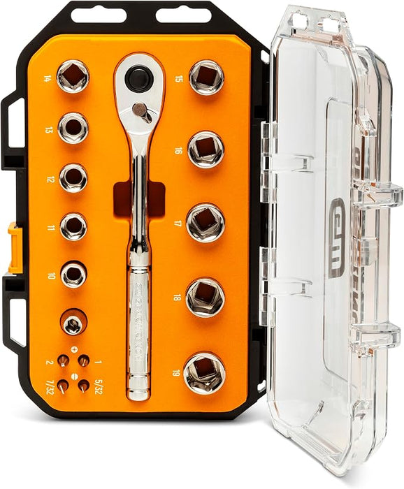 GearWrench 3/8 in. Drive 72-Tooth 6-Point Metric Mechanics Tool Set (16-Piece)