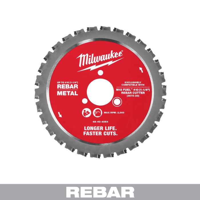 #10 (1-1/4”) Rebar Cutting Blade