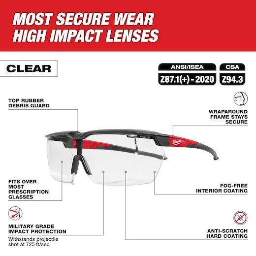 Safety Over Glasses Clear