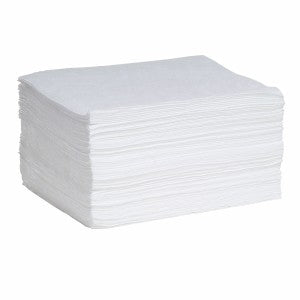 1st Poly Absorbents Oil Pads, Medium Weight, 15" X 19"