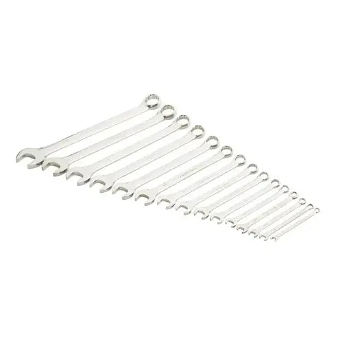 GearWrench Combination Wrench Set, 15-Piece, SAE, Long Pattern, 12-Point