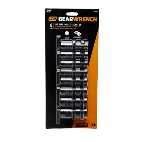 GearWrench Deep Socket and Drive Bit, SAE Measuring Type