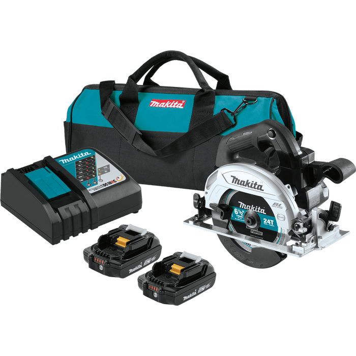 18V LXT® Lithium‑Ion Sub‑Compact Brushless Cordless 6‑1/2” Circular Saw Kit (2.0Ah)