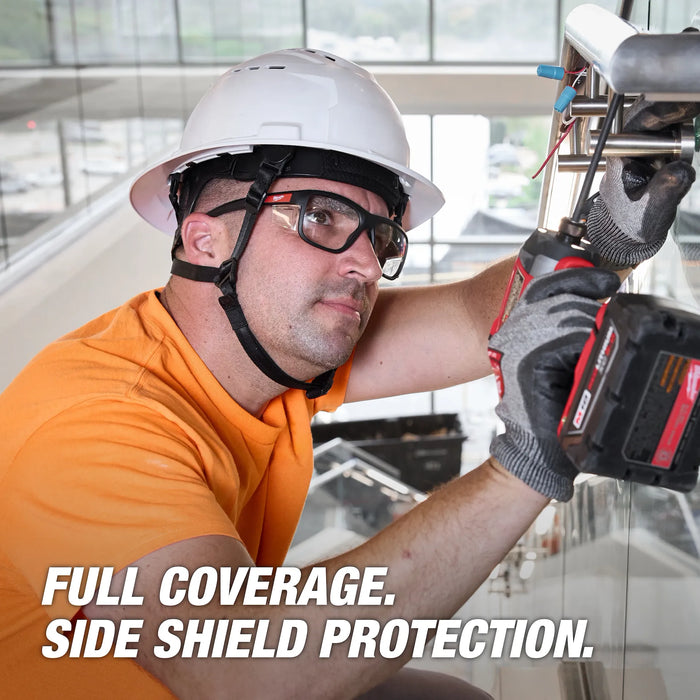Full Frame Safety Glasses with Removable Side Shields – Clear Anti-Scratch Lenses