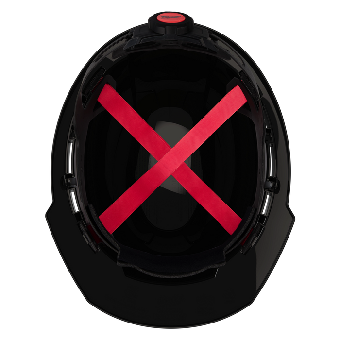 BOLT™ Black Front Brim Vented Hard Hat w/4pt Ratcheting Suspension (USA) - Type 1, Class C