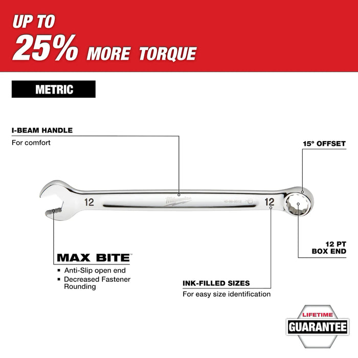 15pc Metric Combination Wrench Set with PACKOUT™ Compact Organizer