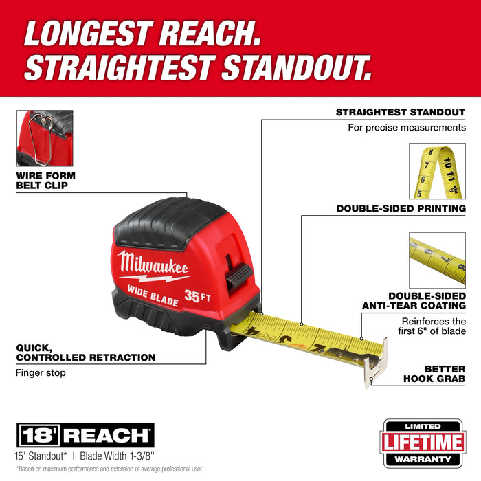 35ft Wide Blade Tape Measure