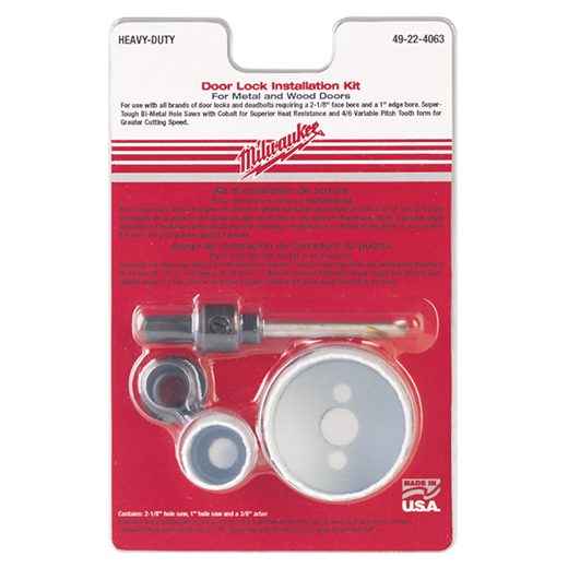 HOLE DOZER™ Door Lock Hole Saw Kit