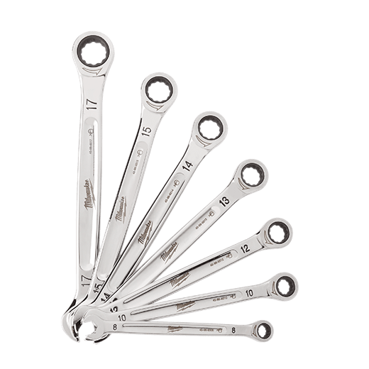 7pc Ratcheting Combination Wrench Set - Metric