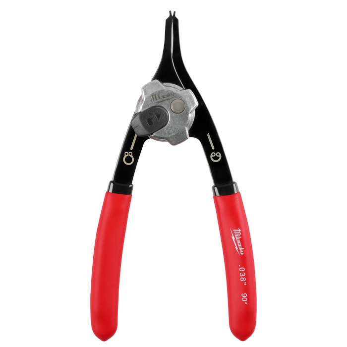 .038" Convertible Snap Ring Pliers - 18°