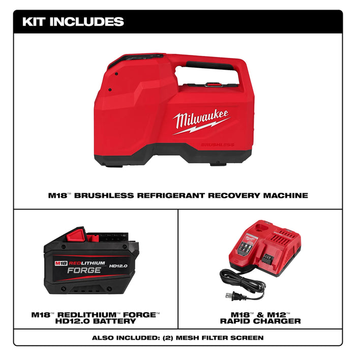 M18™ Brushless Refrigerant Recovery Machine