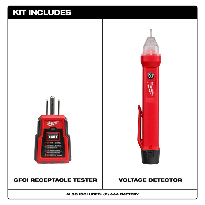 GFCI Receptacle Tester and Voltage Detector