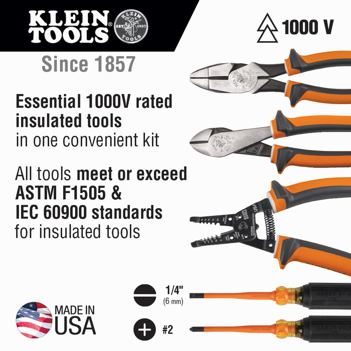 1000V Insulated Tool Kit, 5-Piece