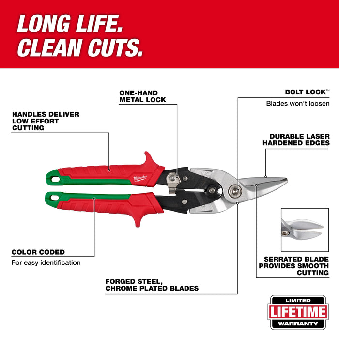 Right Cutting Aviation Snips