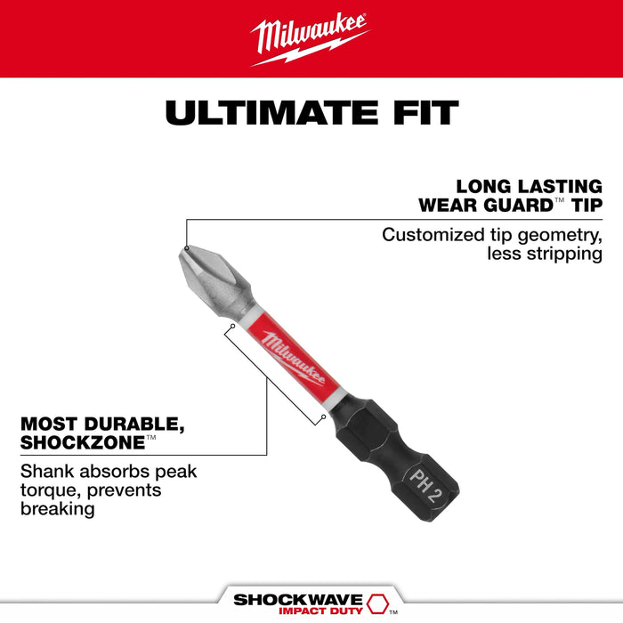 SHOCKWAVE™ Impact Duty 3-1/2" PH1 Bit (2 PK)