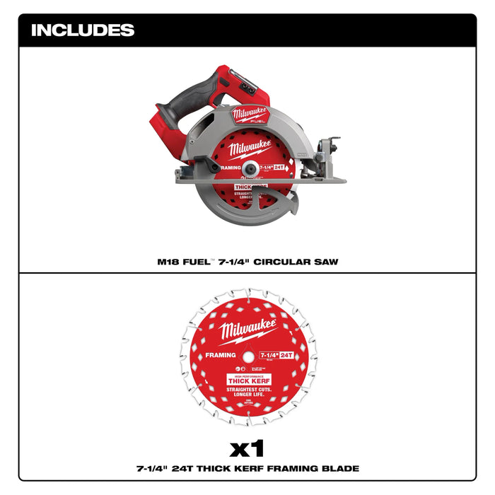 M18 FUEL™ 7-1/4” Circular Saw (Tool Only)