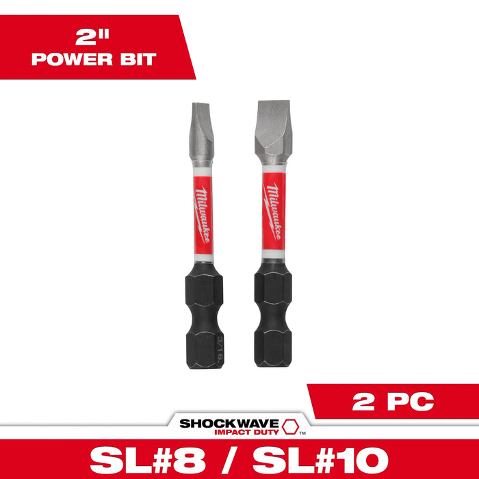 SHOCKWAVE™ 2" Impact Slotted 3/16" & 1/4" Power Bit (2 PK)