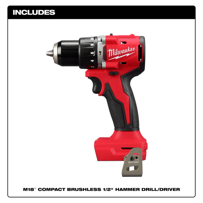 M18™ Compact Brushless 1/2" Hammer Drill/Driver