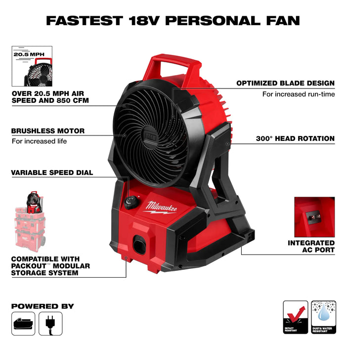 M18™ Brushless PACKOUT™ Fan