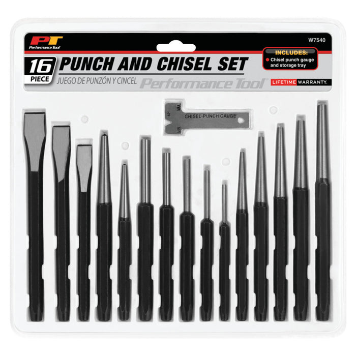 16 pc. Punch and Chisel Set