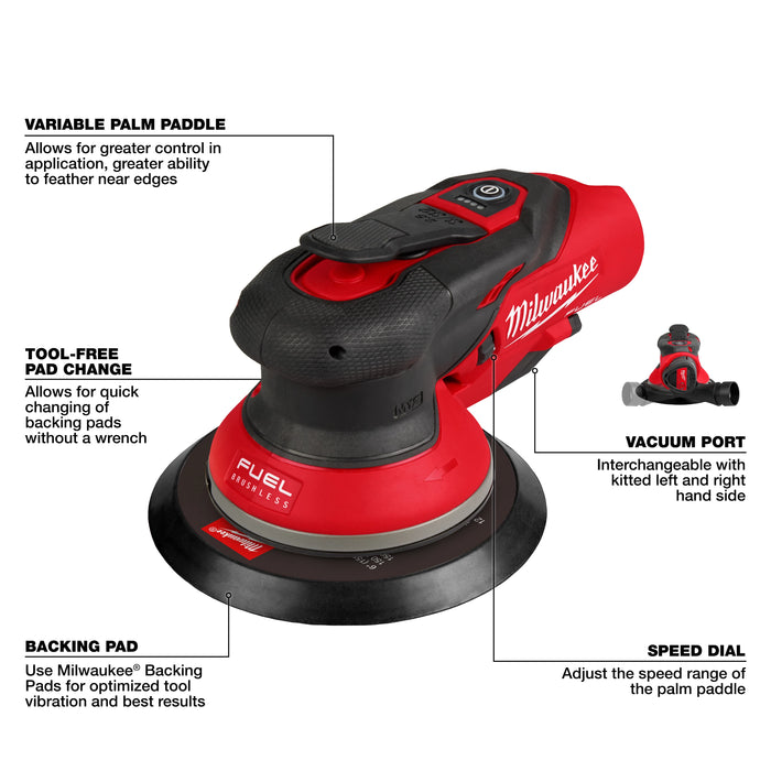 M12 FUEL™ 6" Random Orbital Sander (3/32")