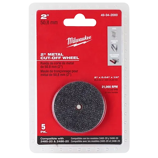 2" Metal Cut Off Wheel 5 PACK
